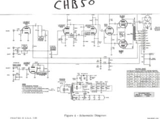 Bogen CHB 50A schematic circuit diagram